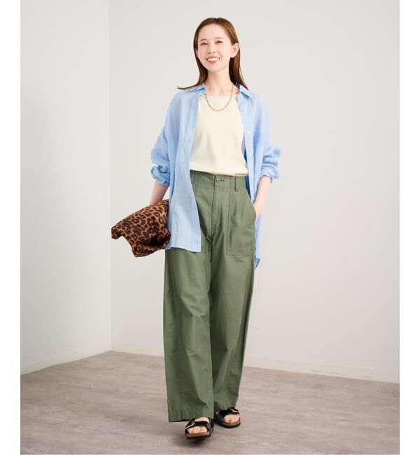 U by SPICK&SPAN「リネンオーバーシャツ」|シャツ・ブラウス|