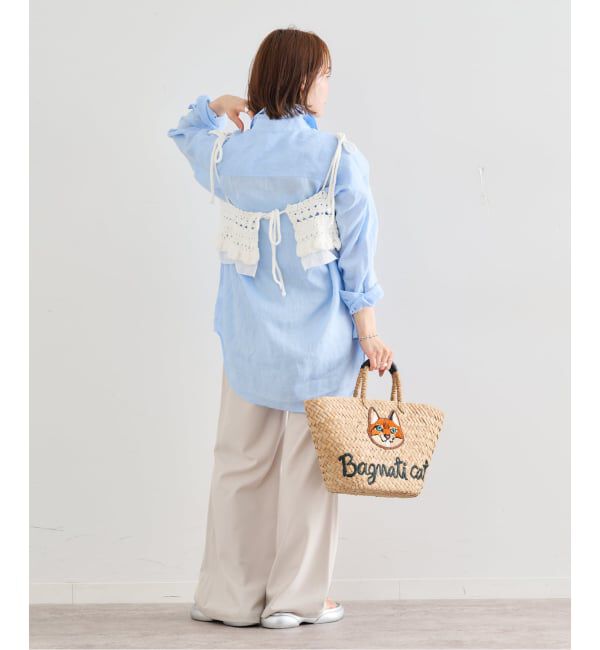 U by SPICK&SPAN「リネンオーバーシャツ」|シャツ・ブラウス|
