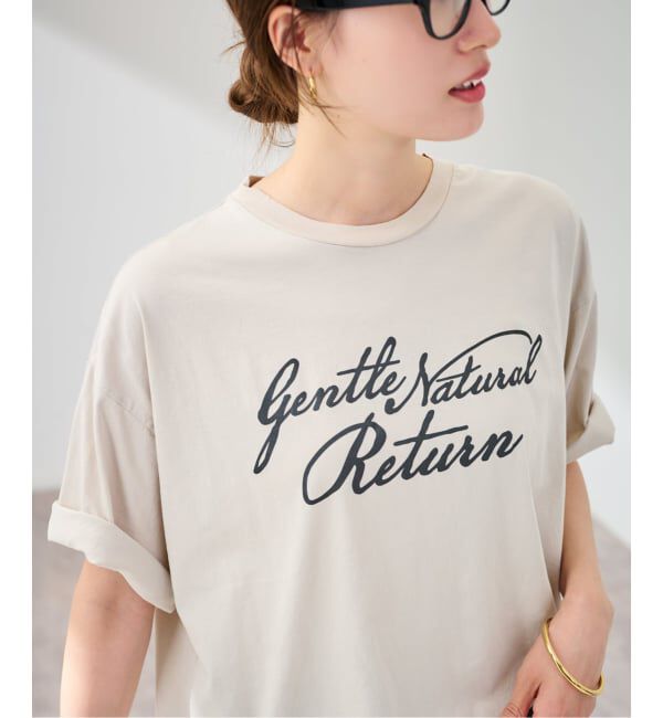 FRAMeWORK「ロゴT-SHIRT」|Tシャツ・カットソー|ベージュ