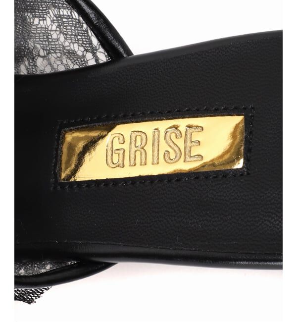 GRISE「《WEB+一部店舗限定》GRISE4.5cmラウンドシアーミュールサンダル」|サンダル|