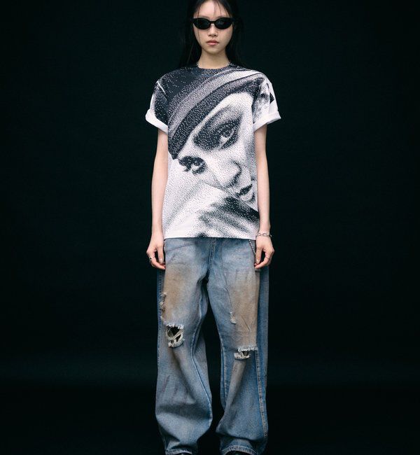  「VIDEO SHOP &times; PeterAnderson Facephoto TEE」|Tシャツ・カットソー|