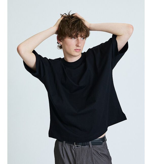 ABAHOUSE「ヘビーウェイト ドルマンバレル Tシャツ」|Tシャツ・カットソー|ブラック