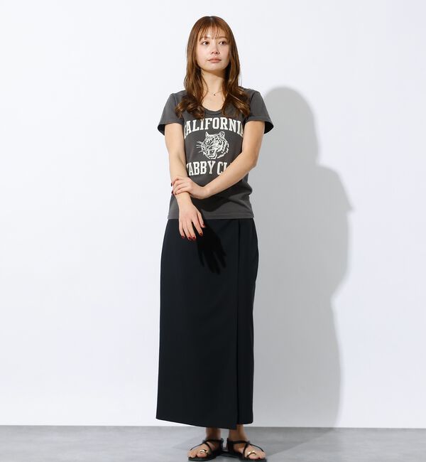 Rouge vif「【MIXTA/ミクスタ】プリント Tシャツ / ロゴTシャツ / 半袖」|Tシャツ・カットソー|