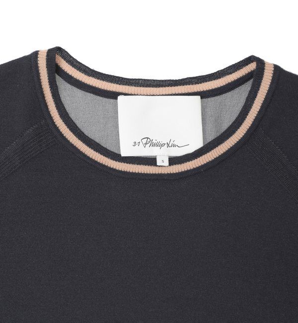 SOFFITTO「【3.1 Phillip Lim/スリーワンフィリップリム】Chiffon-paneled wool top」|ニット・セーター|