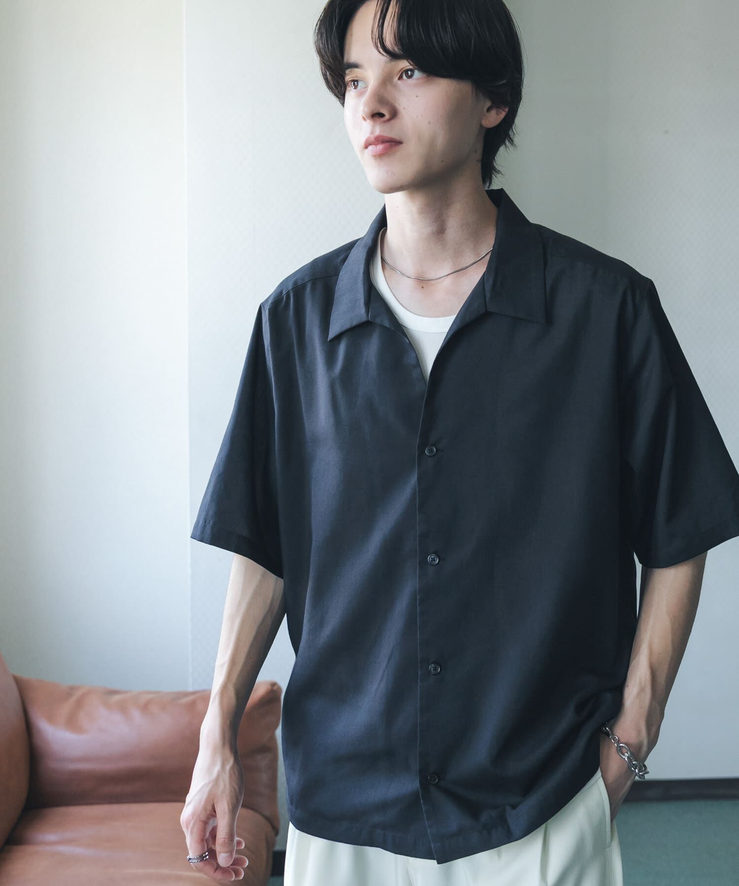 SENSE OF PLACE by URBAN RESEARCH「『イージーケア』シアースキッパーショートスリーブシャツ」|シャツ・ブラウス|