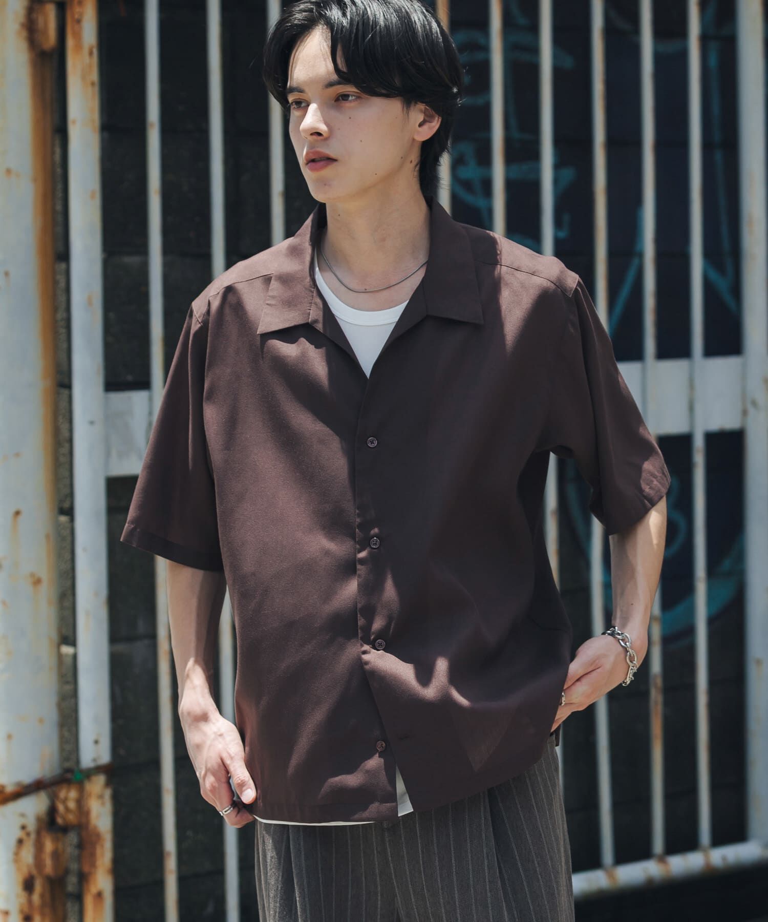 SENSE OF PLACE by URBAN RESEARCH「『イージーケア』シアースキッパーショートスリーブシャツ」|シャツ・ブラウス|