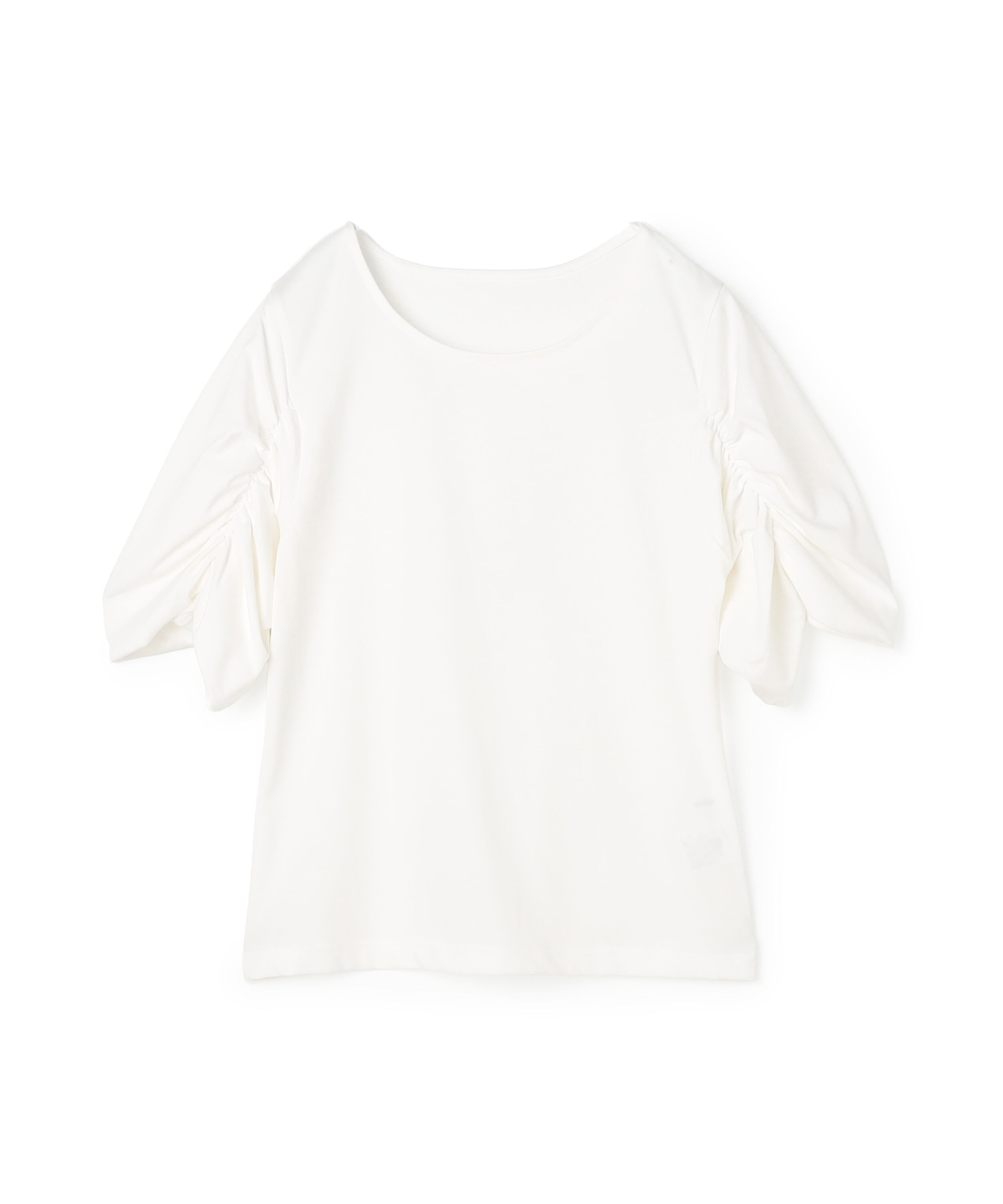  「ギャザースリーブカットソー」|Tシャツ・カットソー|