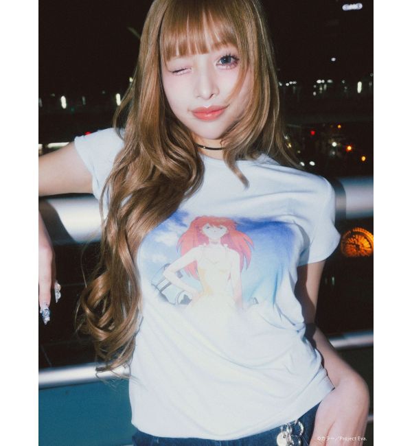CALNAMUR「【新世紀エヴァンゲリオンコラボ】レイ アスカ 儚げTシャツ」|Tシャツ・カットソー|