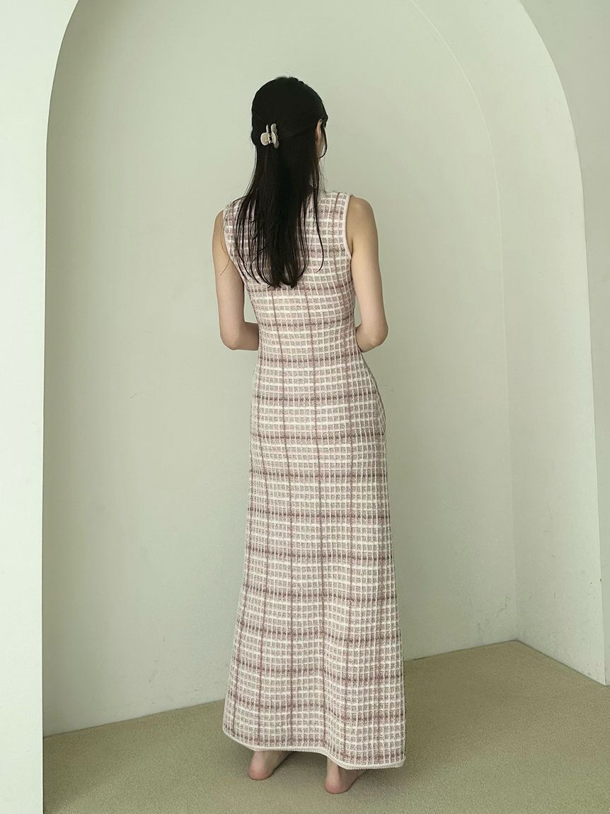SNIDEL HOME「ラメツイードワンピース」|ルームウェア|