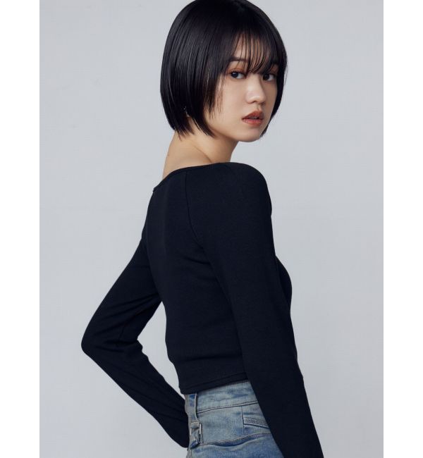 EMODA「クロスクロップドトップ」|Tシャツ・カットソー|
