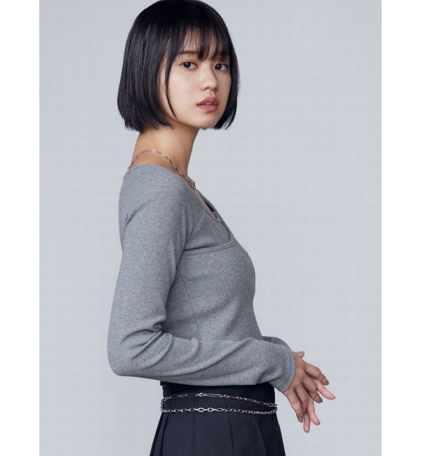 EMODA「クロスクロップドトップ」|Tシャツ・カットソー|