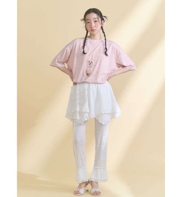 merry jenny「ribbon dog collage tee」|Tシャツ・カットソー|