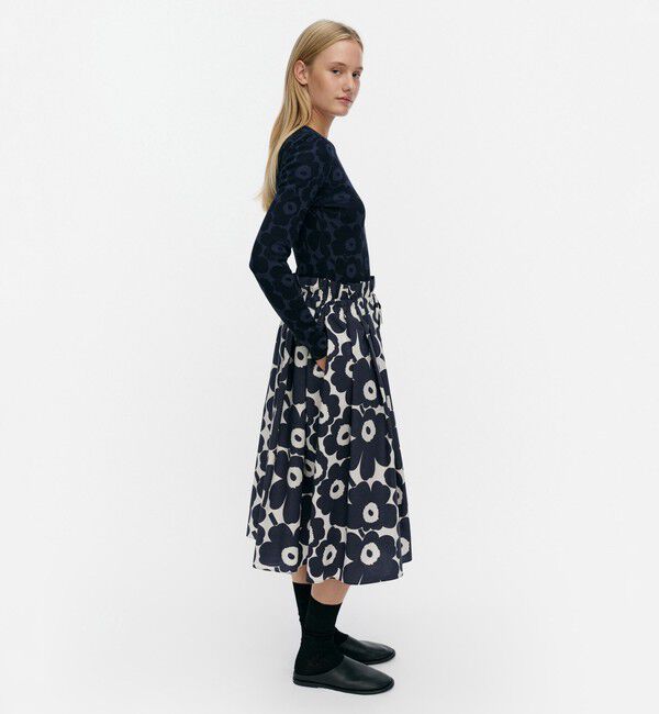 Marimekko「【アジア限定】Kirjoitus Unikko スカート」|スカート|