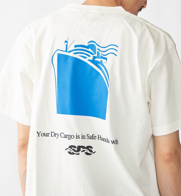 SHIPS「【WEB限定】SHIPS: SHIPS Co. デザイン プリント Tシャツ」|Tシャツ・カットソー|ホワイト