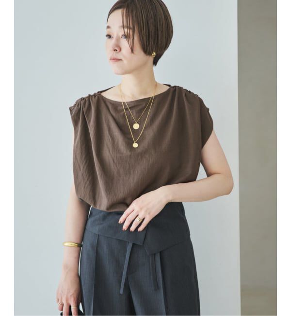 Plage「Sleeveless gather TEE」|Tシャツ・カットソー|