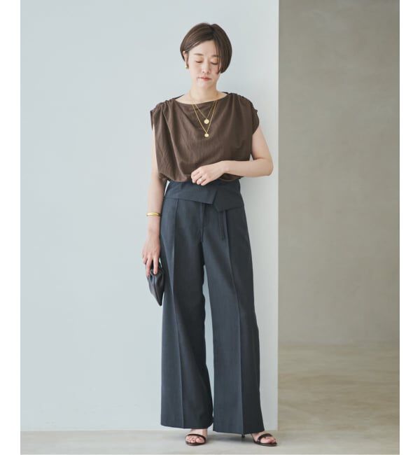 Plage「Sleeveless gather TEE」|Tシャツ・カットソー|