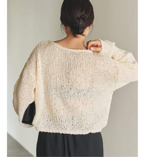 Plage「《WEB限定追加予約》Fringe yarn カーディガン 4」|カーディガン|