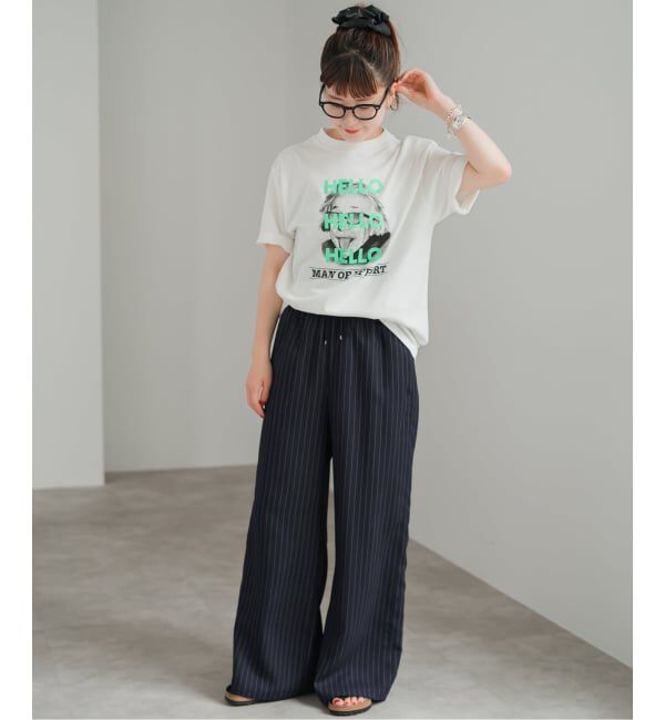 Spick and Span「《新色有り / 追加》ジョーゼットイージーパンツ」|スラックス|