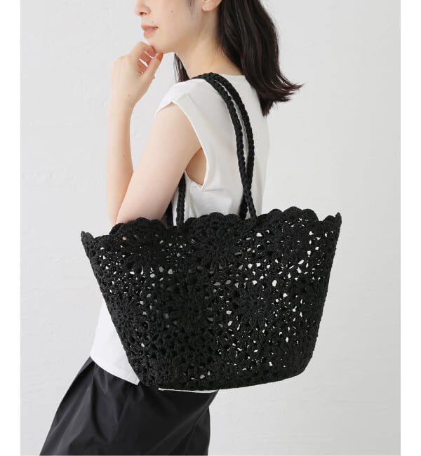  「HANDICRAFT SAIGON/ハンディクラフト サイゴン ジュートニットバッグ」|かごバッグ|
