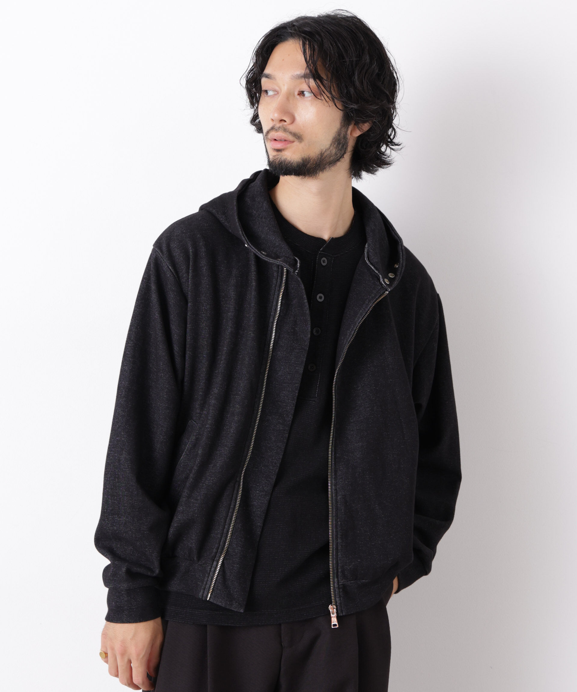 NANO universe「｢surplus｣ フーディージップパーカー」|Tシャツ・カットソー|