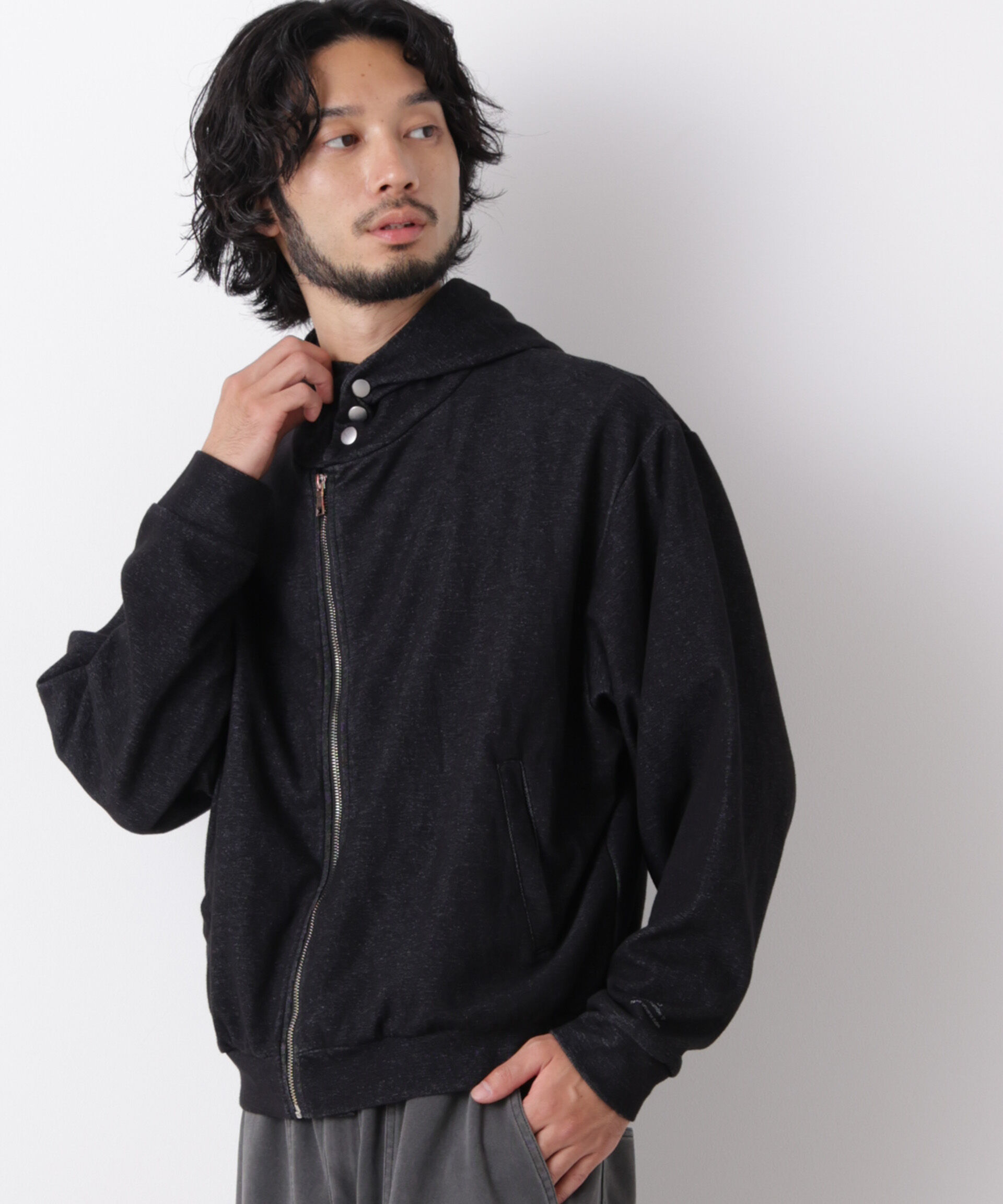 NANO universe「｢surplus｣ フーディージップパーカー」|Tシャツ・カットソー|