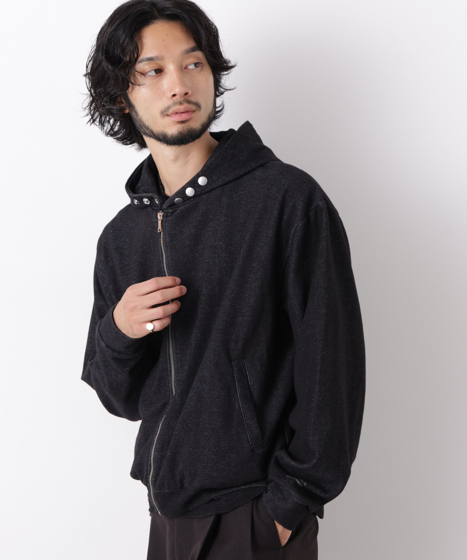 NANO universe「｢surplus｣ フーディージップパーカー」|Tシャツ・カットソー|