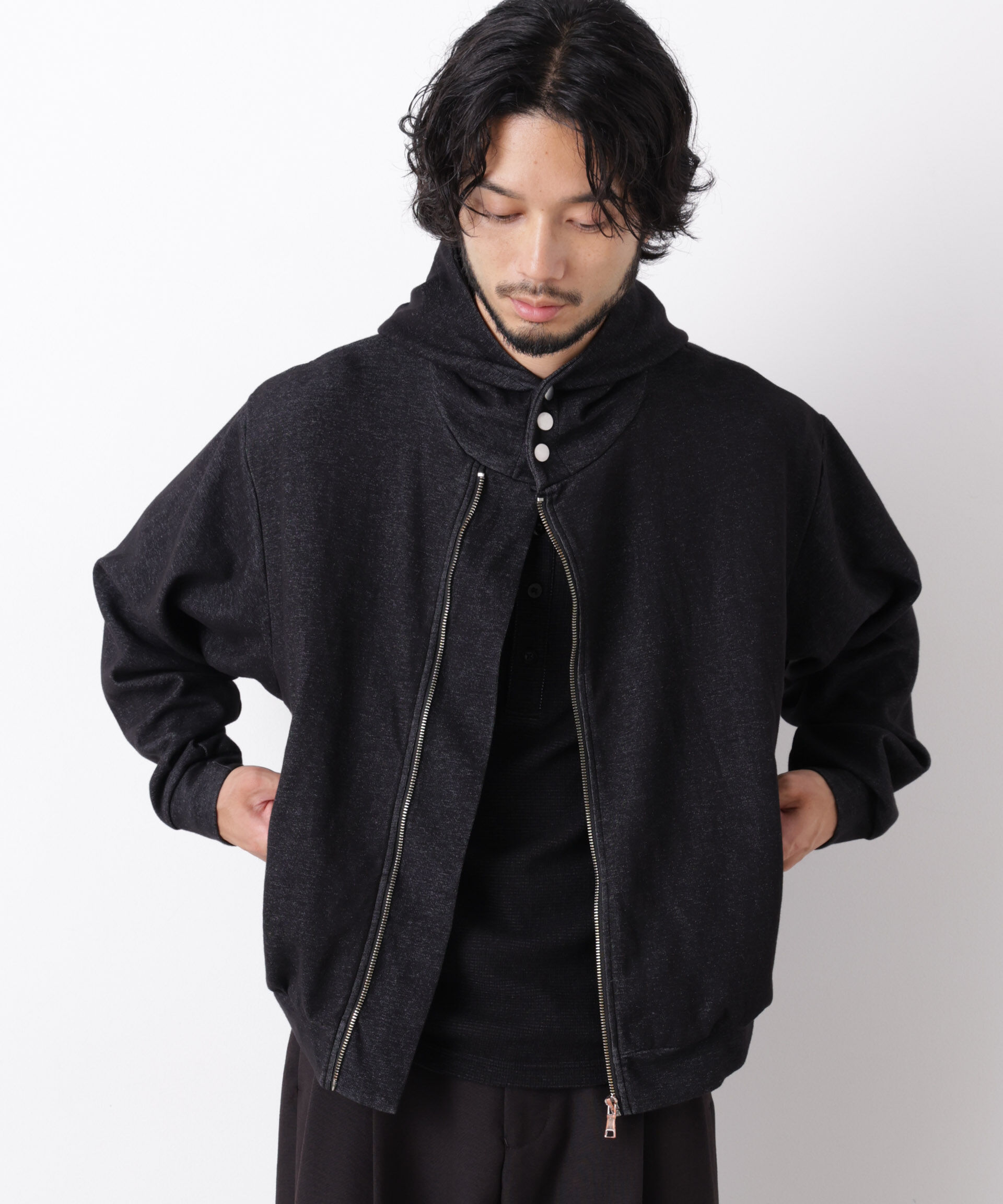 NANO universe「｢surplus｣ フーディージップパーカー」|Tシャツ・カットソー|
