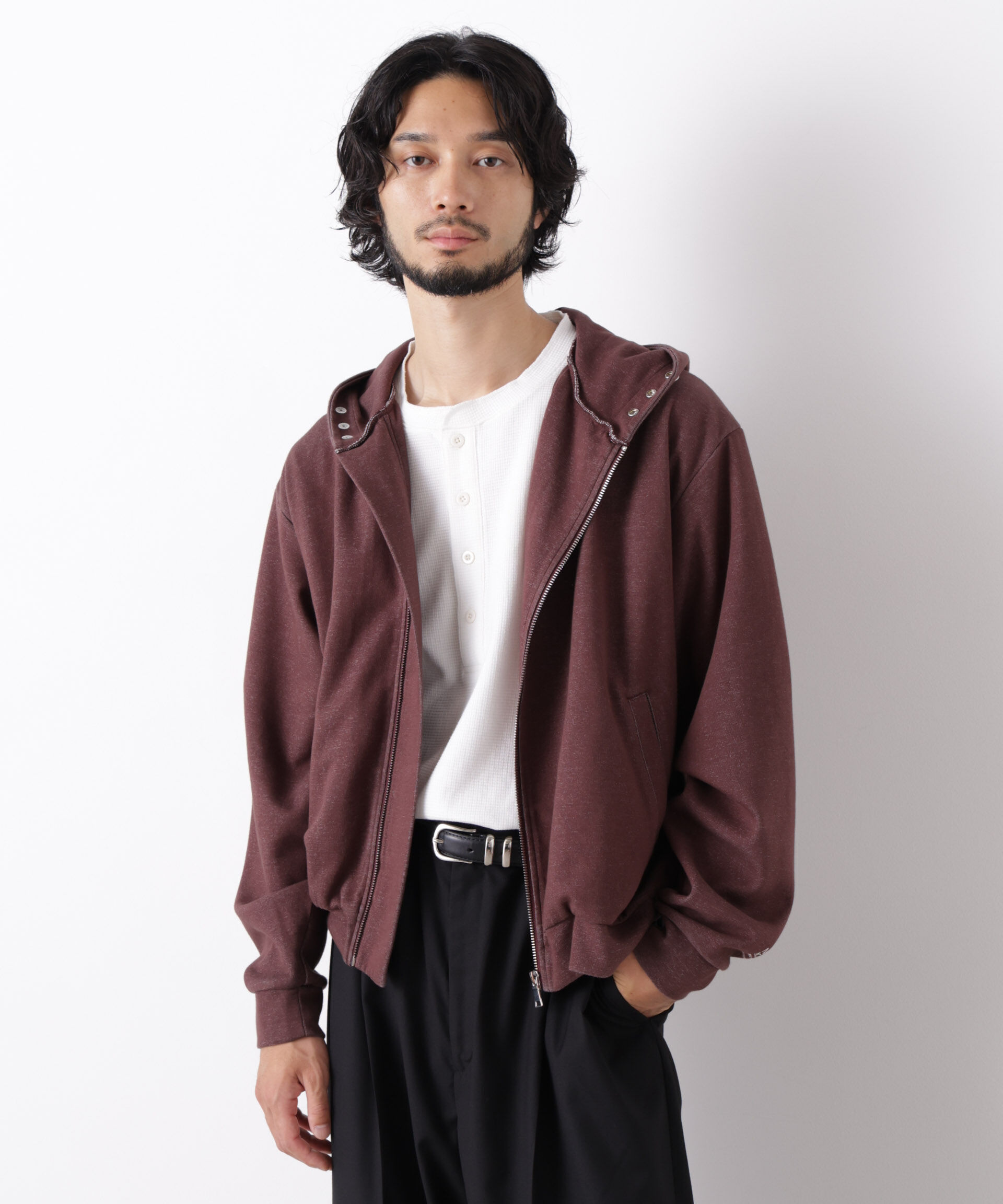 NANO universe「｢surplus｣ フーディージップパーカー」|Tシャツ・カットソー|