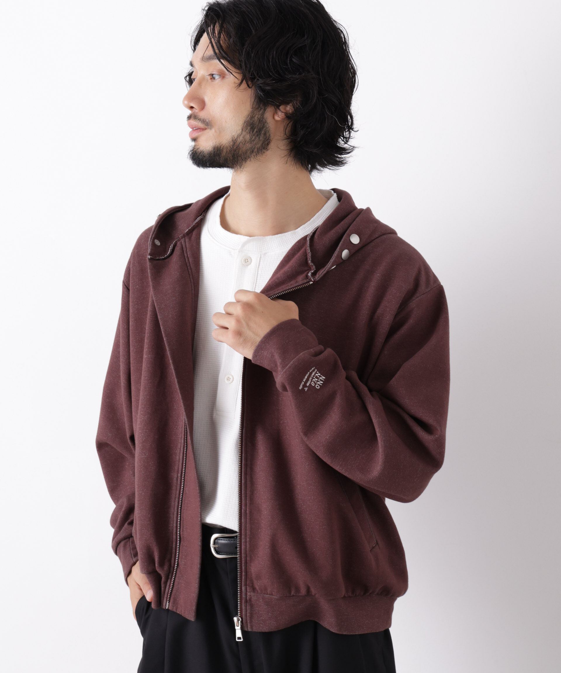 NANO universe「｢surplus｣ フーディージップパーカー」|Tシャツ・カットソー|