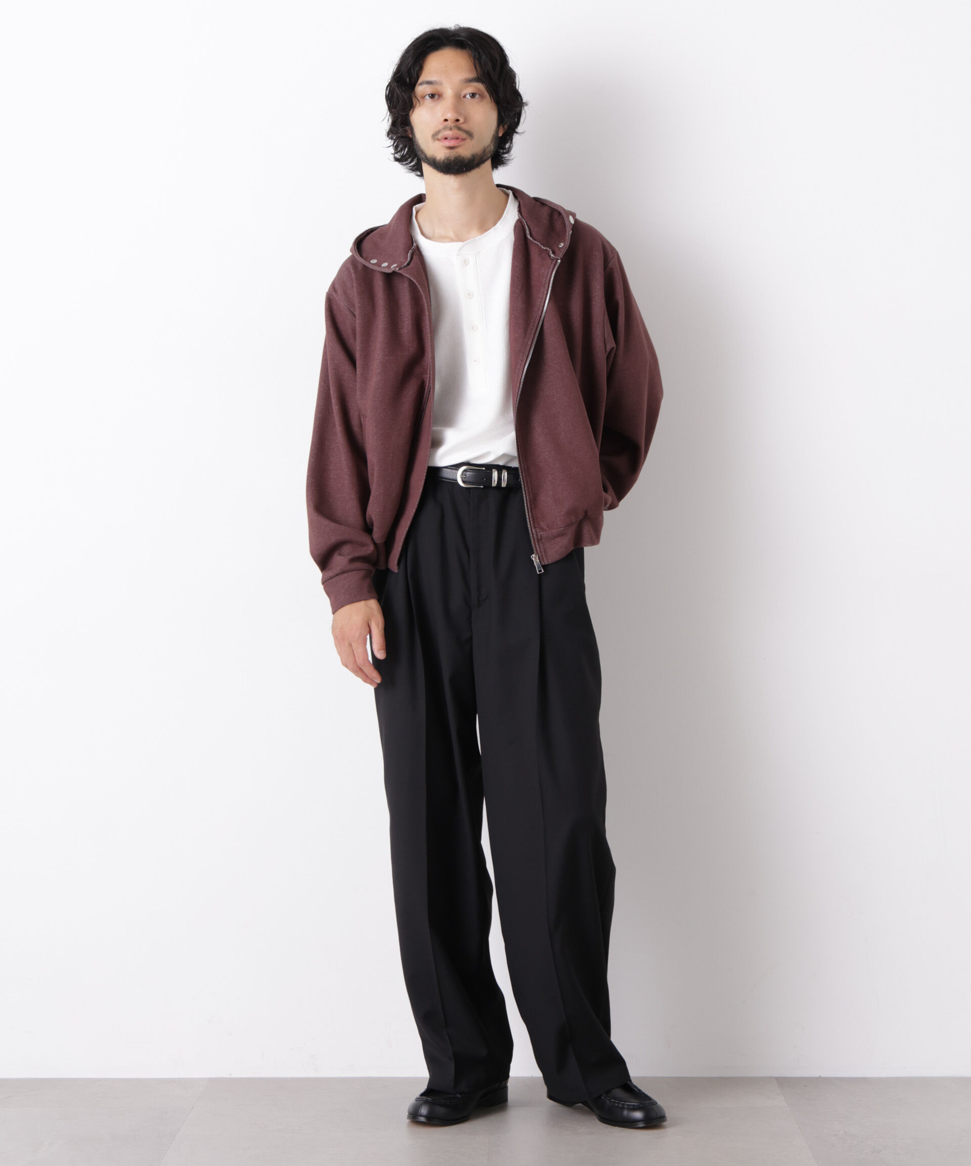 NANO universe「｢surplus｣ フーディージップパーカー」|Tシャツ・カットソー|