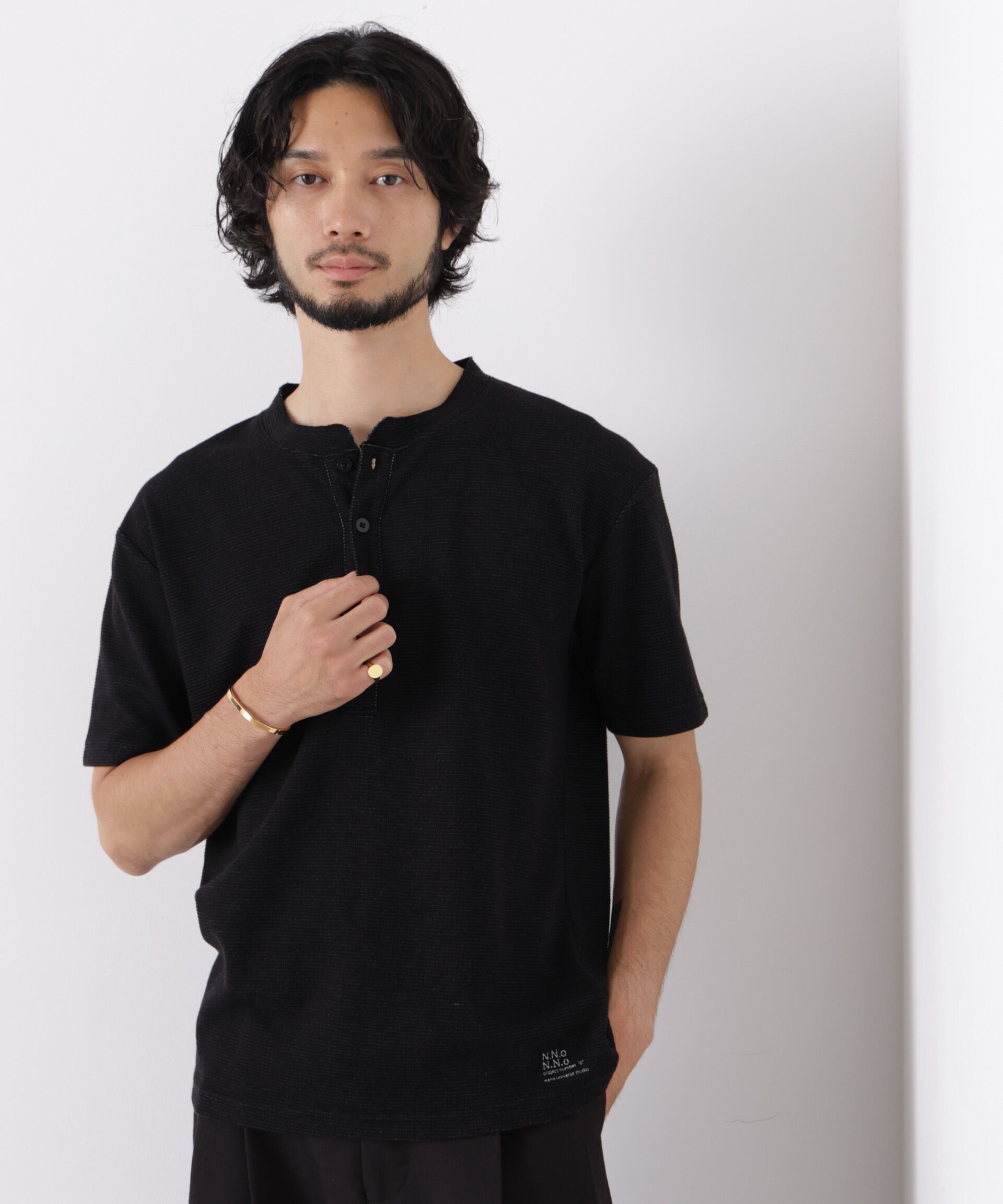 NANO universe「｢surplus｣ サーマルヘンリーハーフスリーブ」|Tシャツ・カットソー|