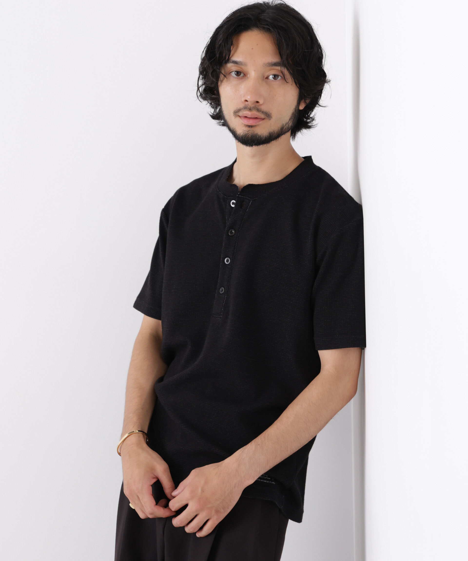 NANO universe「｢surplus｣ サーマルヘンリーハーフスリーブ」|Tシャツ・カットソー|