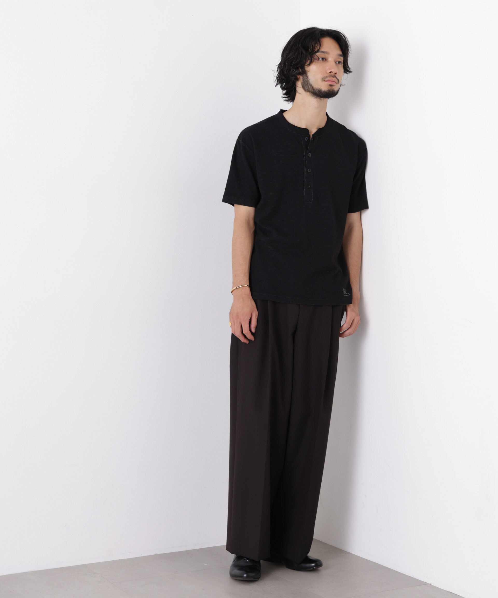NANO universe「｢surplus｣ サーマルヘンリーハーフスリーブ」|Tシャツ・カットソー|