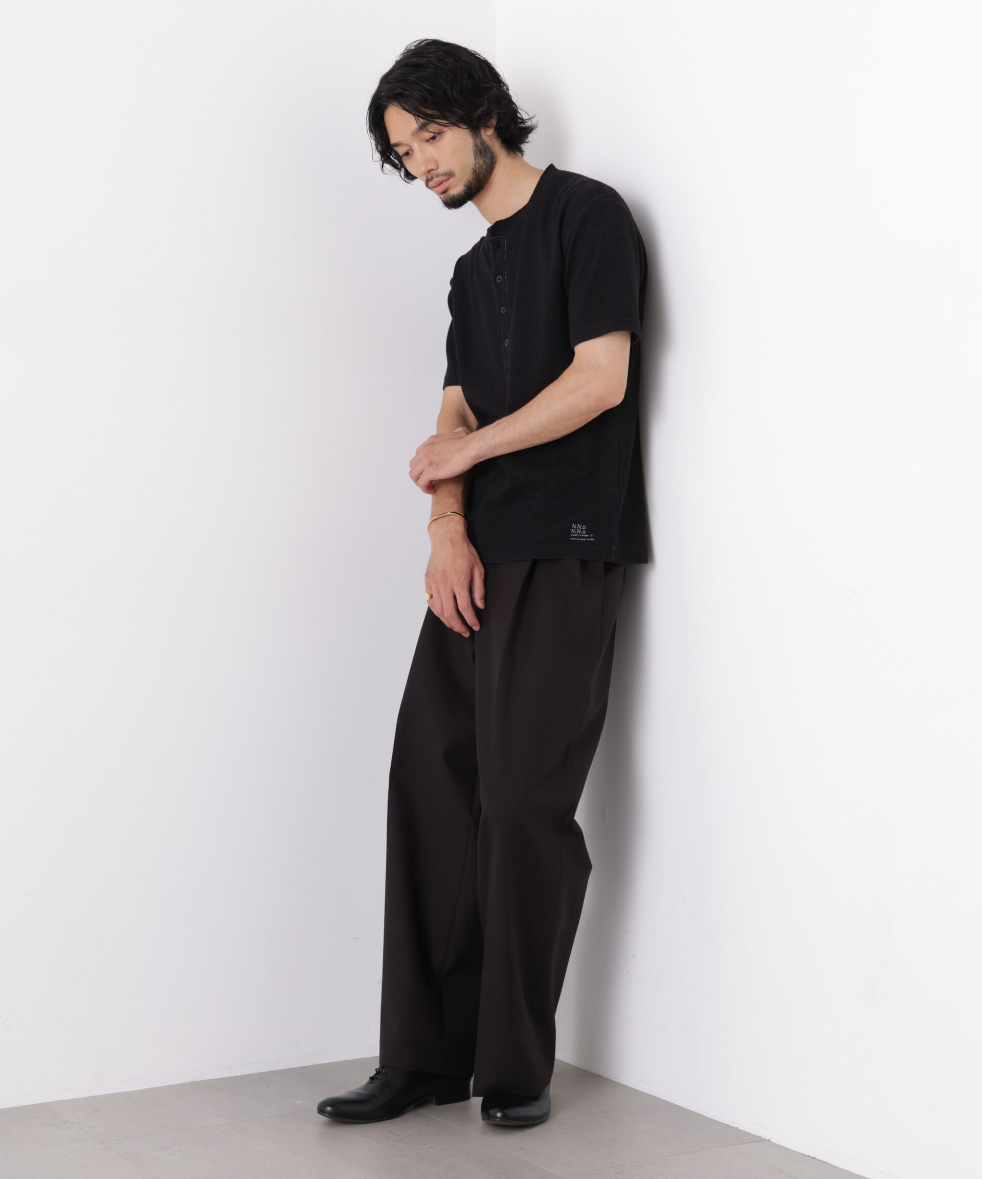 NANO universe「｢surplus｣ サーマルヘンリーハーフスリーブ」|Tシャツ・カットソー|