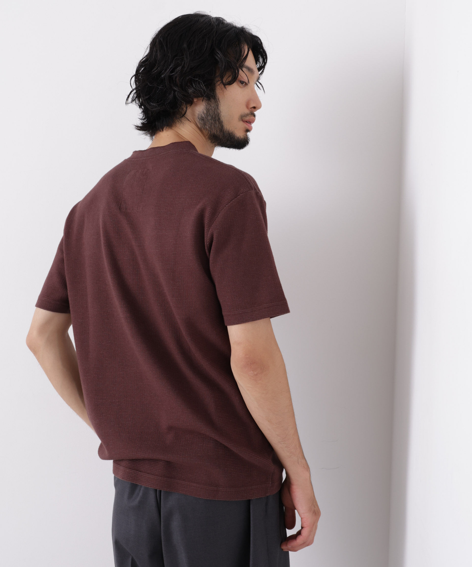 NANO universe「｢surplus｣ サーマルヘンリーハーフスリーブ」|Tシャツ・カットソー|