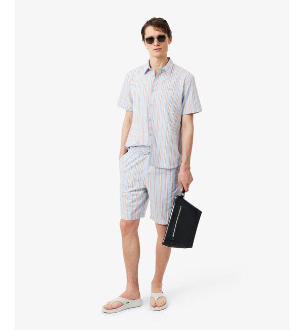 LACOSTE「マルチストライプポプリンショーツ」|その他|