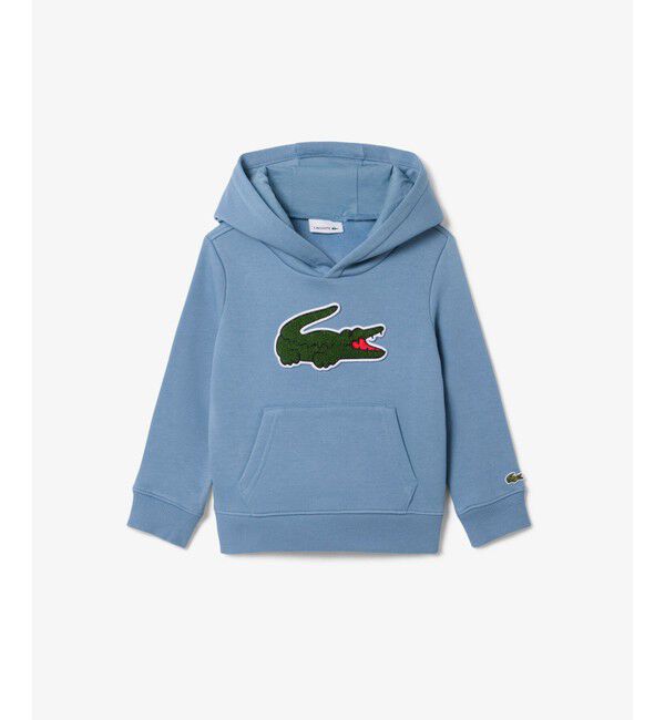 LACOSTE「【EC限定】アーカイブビッグワニロゴスウェットフーディ」|パーカー|ライトブルー