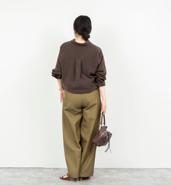 NOLLEY'S sophi「【一部WEB限定カラーアイテム】《セットアップ対応》ウォッシャブルツイルスキッパーシャツ」|シャツ・ブラウス|