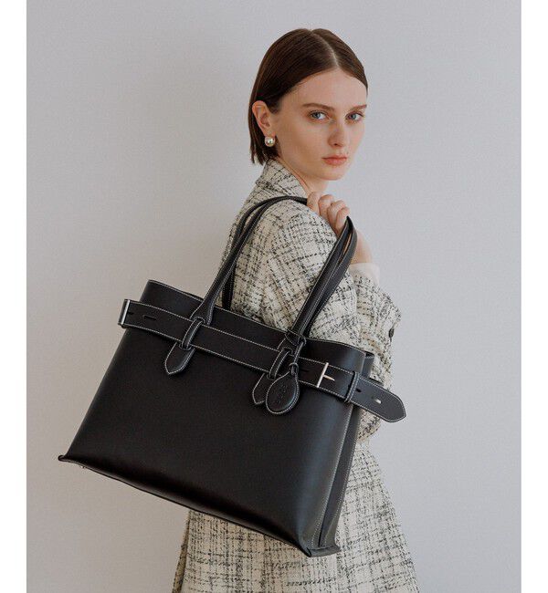 ROPE「【E'POR】A BAG Large/A4対応・通勤」|トートバッグ|ブラック(01)