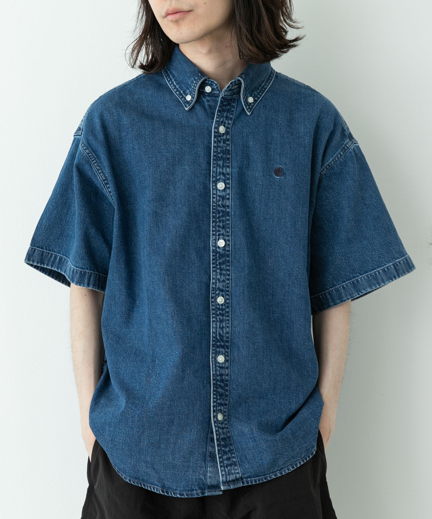 Sonny Label 「CARHARTT　SHORT-SLEEVE LUCAS SHIRTS」|シャツ・ブラウス|ブルー