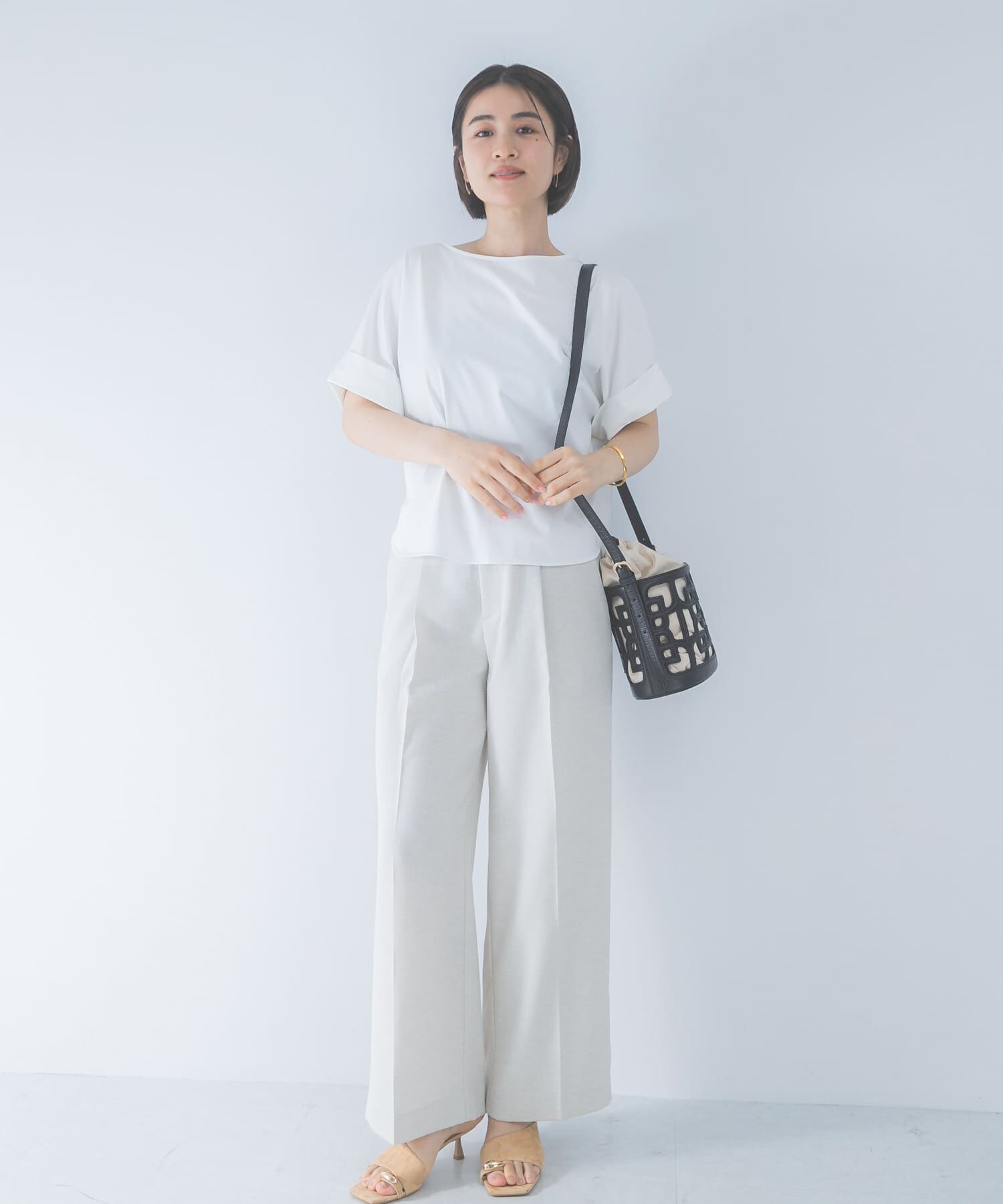 URBAN RESEARCH ROSSO「UVカットデザインスリーブプルオーバー」|Tシャツ・カットソー|