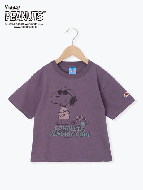 Samansa Mos2 Lagom「【FRUIT OF THE LOOM】PEANUTS プリント半袖T」|Tシャツ・カットソー|パープル