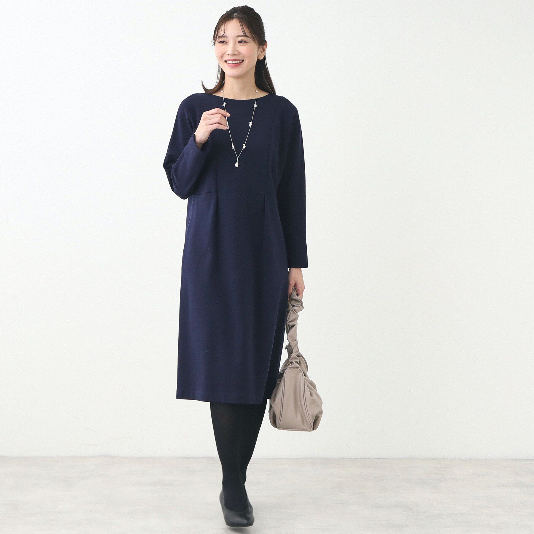 Reflect「【夏SALE】ドルマンスリーブストレートシルエットワンピース」|ワンピース|