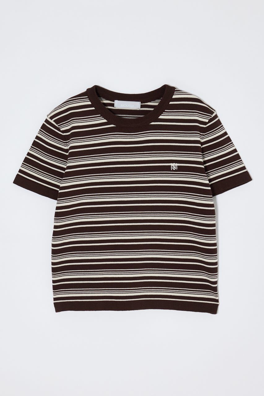 MOUSSY「MULTI BORDER BABY ティ」|ニット・セーター|