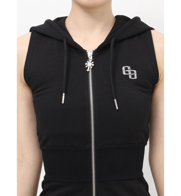GYDA「BACK GYDA ZIPパーカーLONGワンピース」|ワンピース|