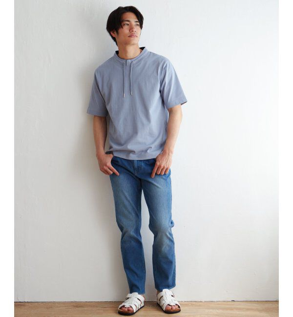 ikka「ヒヤテックルーイカラー5分袖」|Tシャツ・カットソー|