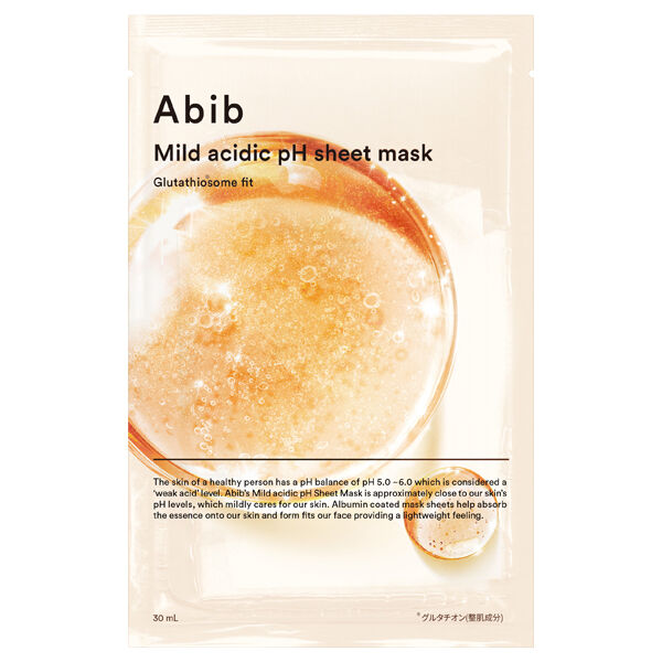  「アビブ 弱酸性pHシートマスク グルタチオンソームフィット (30mL&times;3枚)」|フェイスマスク・パック|