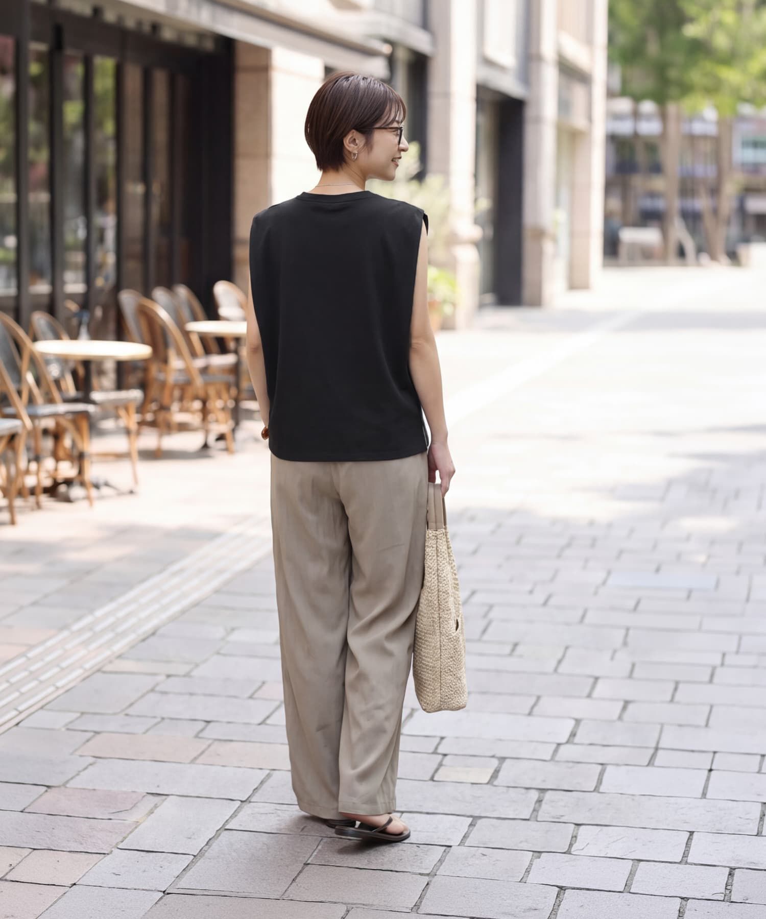 STYLE DELI「接触冷感Wタックカットソートップス」|Tシャツ・カットソー|