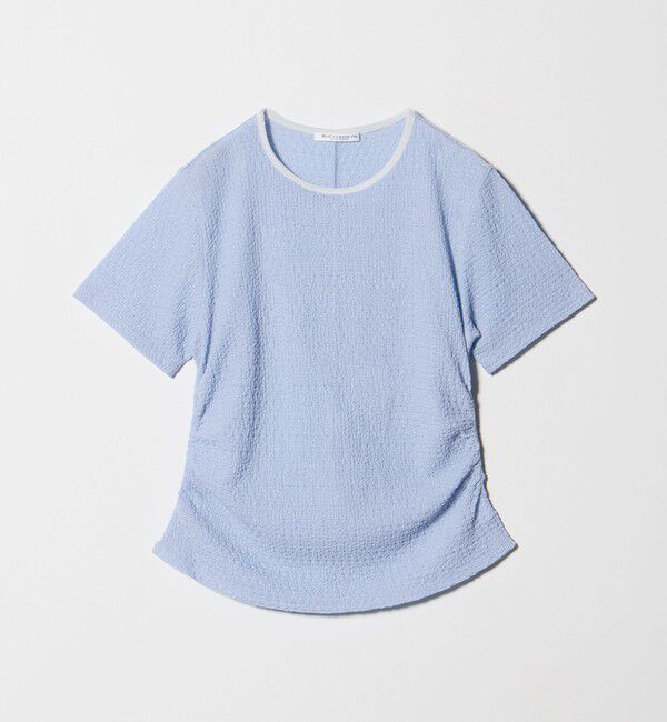 BEAUTY&YOUTH UNITED ARROWS「ベロア パイピング ギャザー カットソー」|Tシャツ・カットソー|