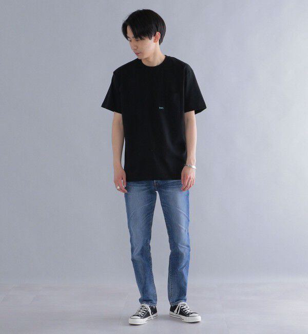 SHIPS「【26SS新色追加!!累計販売数18万枚突破!!】【WEB限定】SHIPS: マイクロ SHIPSロゴ ポケット Tシャツ」|Tシャツ・カットソー|